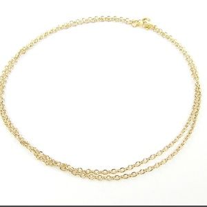 30 inch gold plated necklace